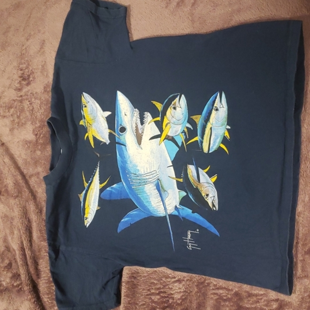 Guy Harvey‎ Shark Fish T-Shirt M
